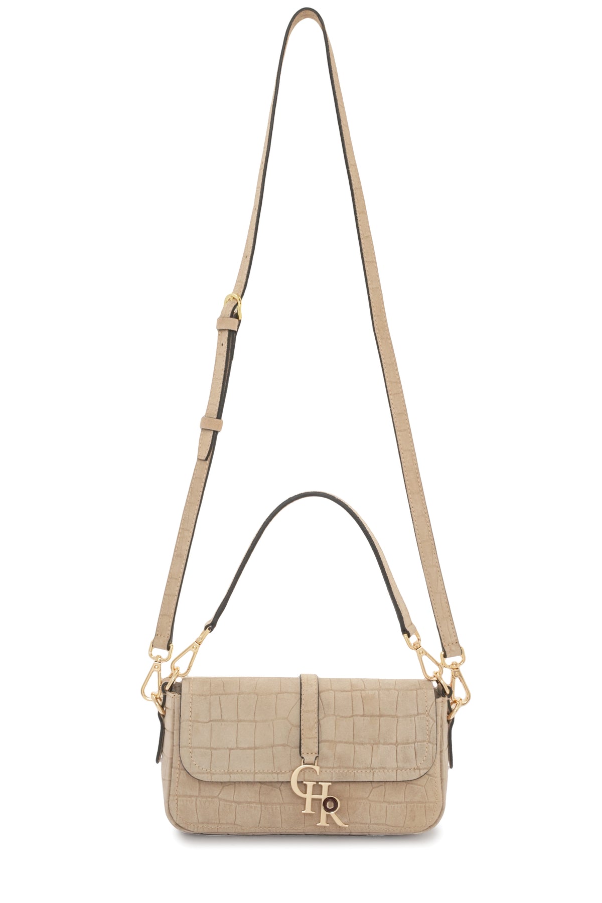 Stella - Biscuit Croc Suede | Mini