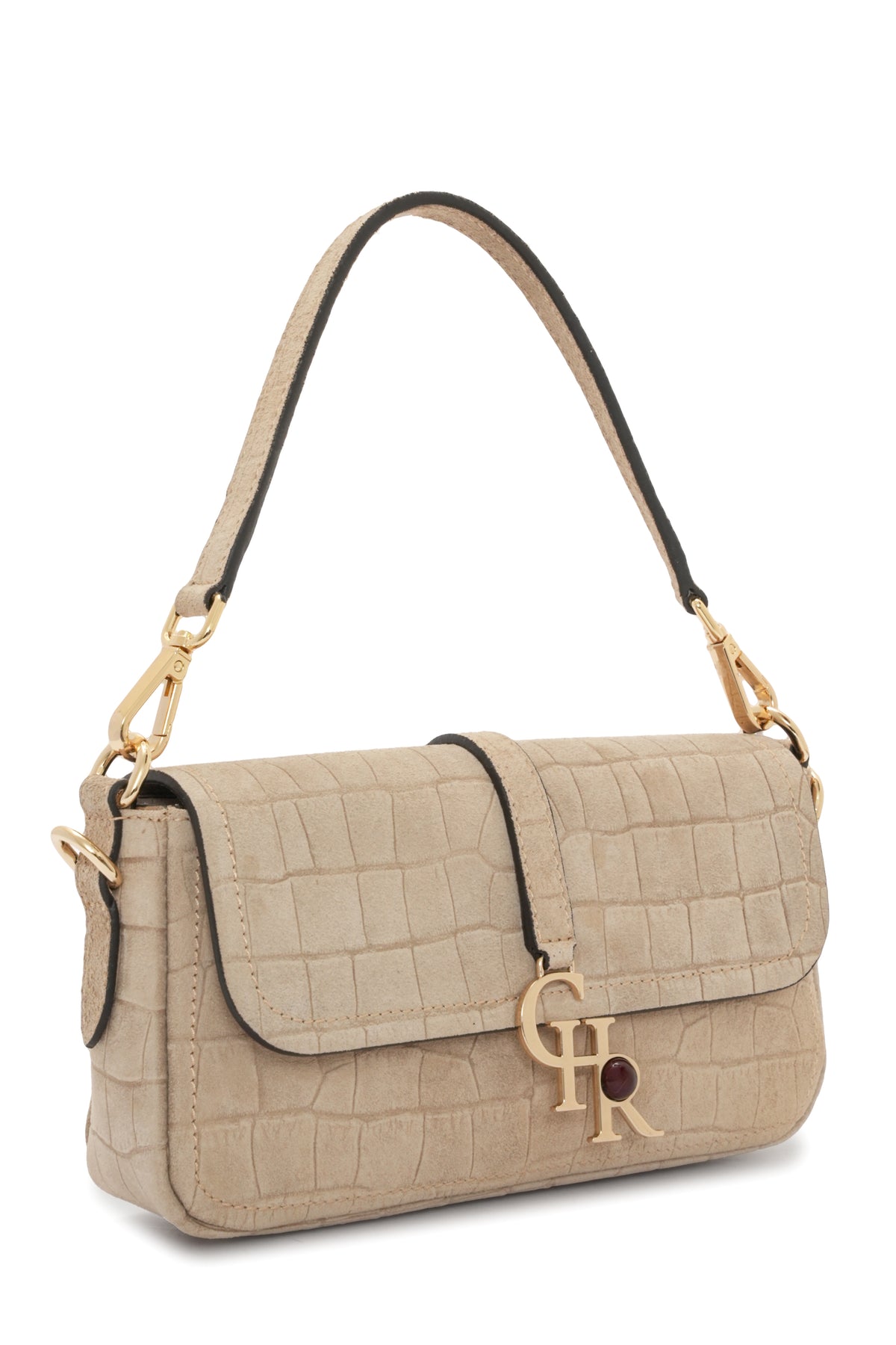 Stella - Biscuit Croc Suede | Mini