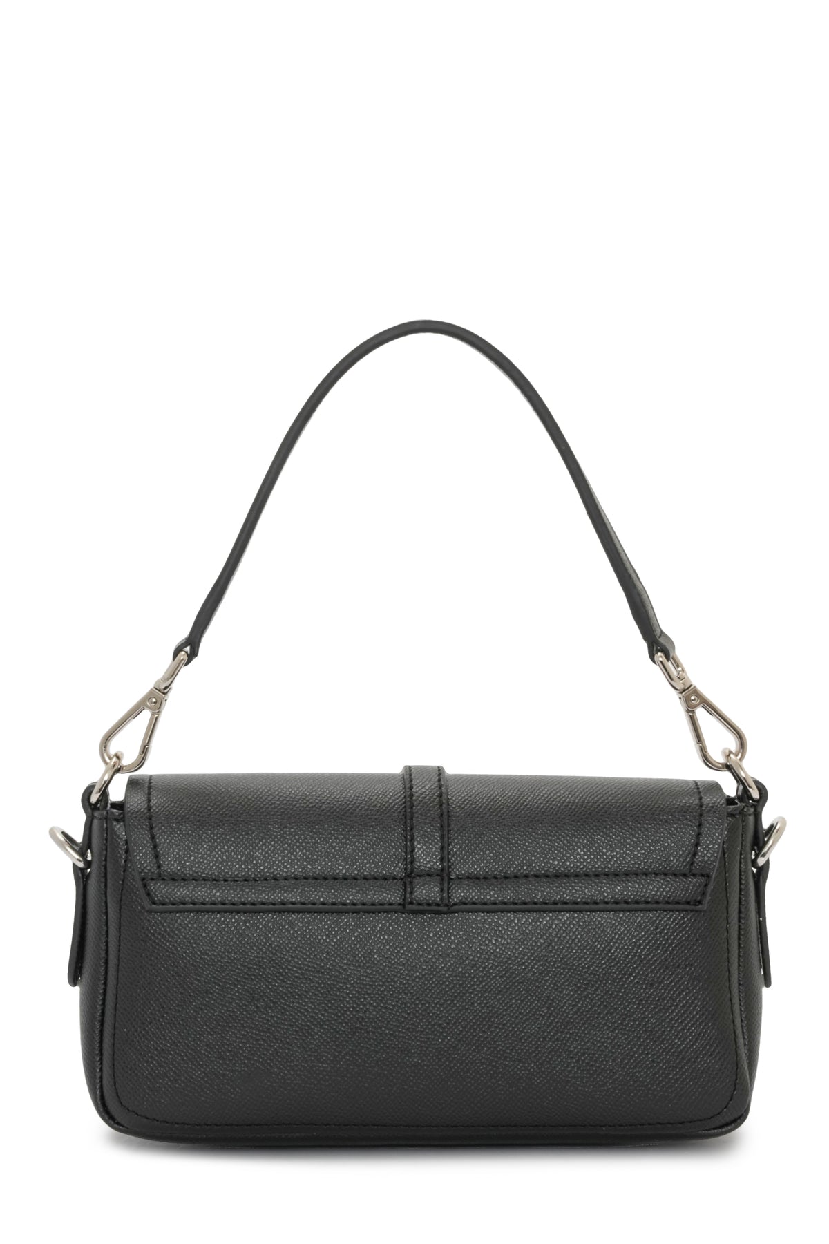 Stella - Black Vegan Leather Mini Shoulder Bag