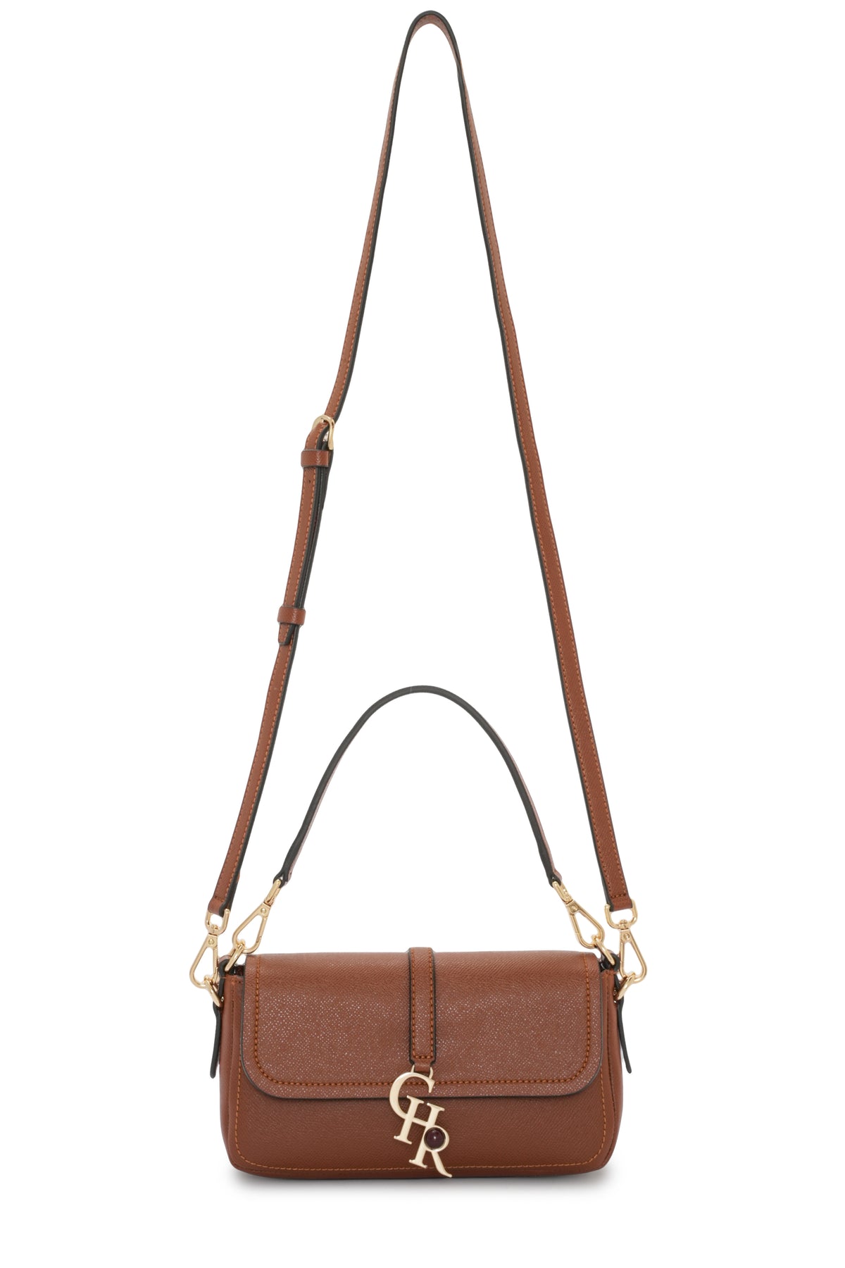 Stella - Tan Vegan Leather Mini Shoulder Bag
