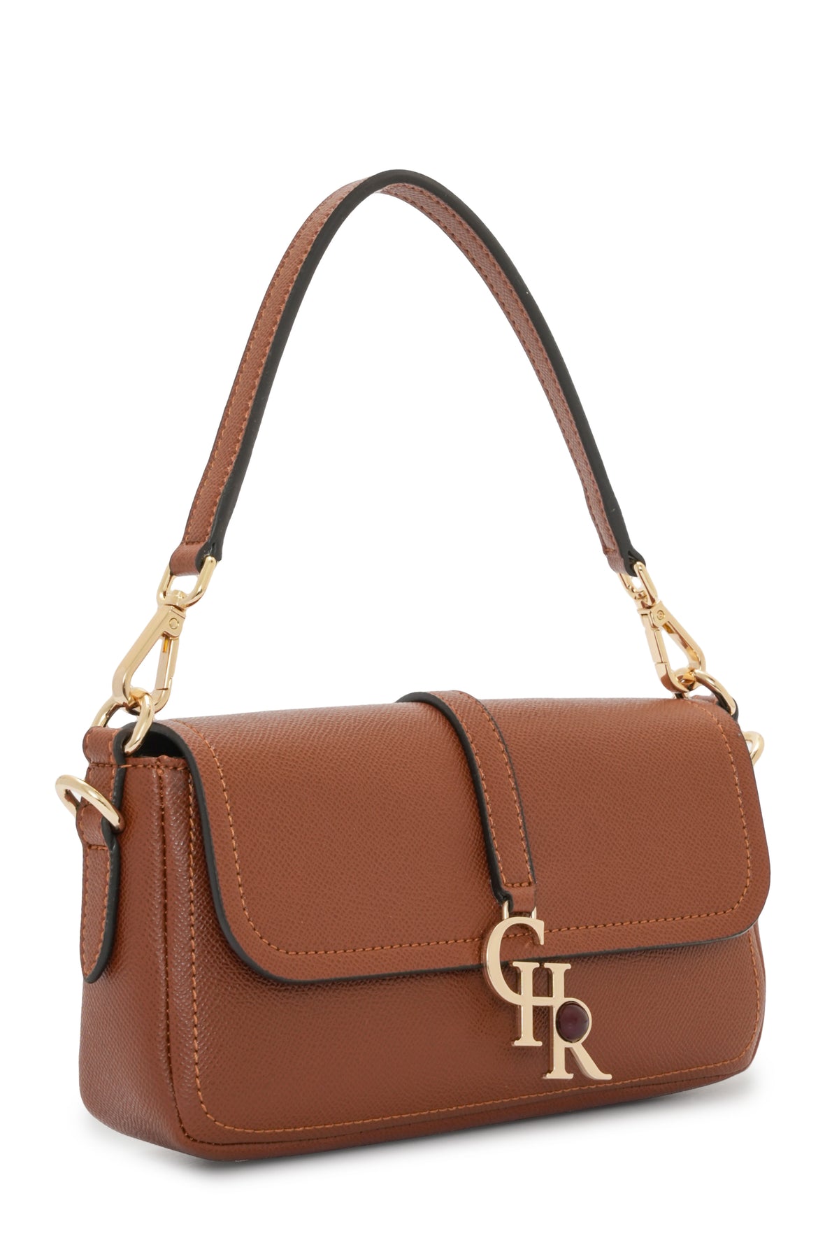 Stella - Tan Vegan Leather Mini Shoulder Bag