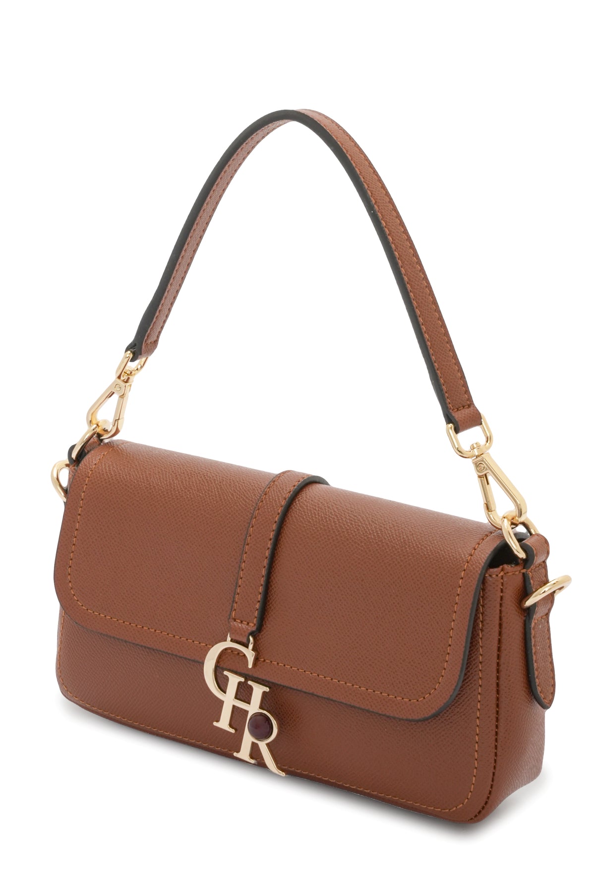 Stella - Tan Vegan Leather Mini Shoulder Bag