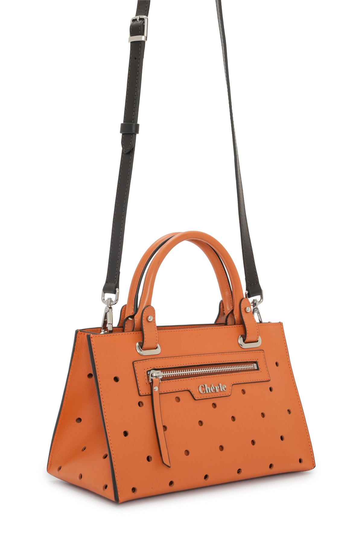 Paris - Orange Leather Mini