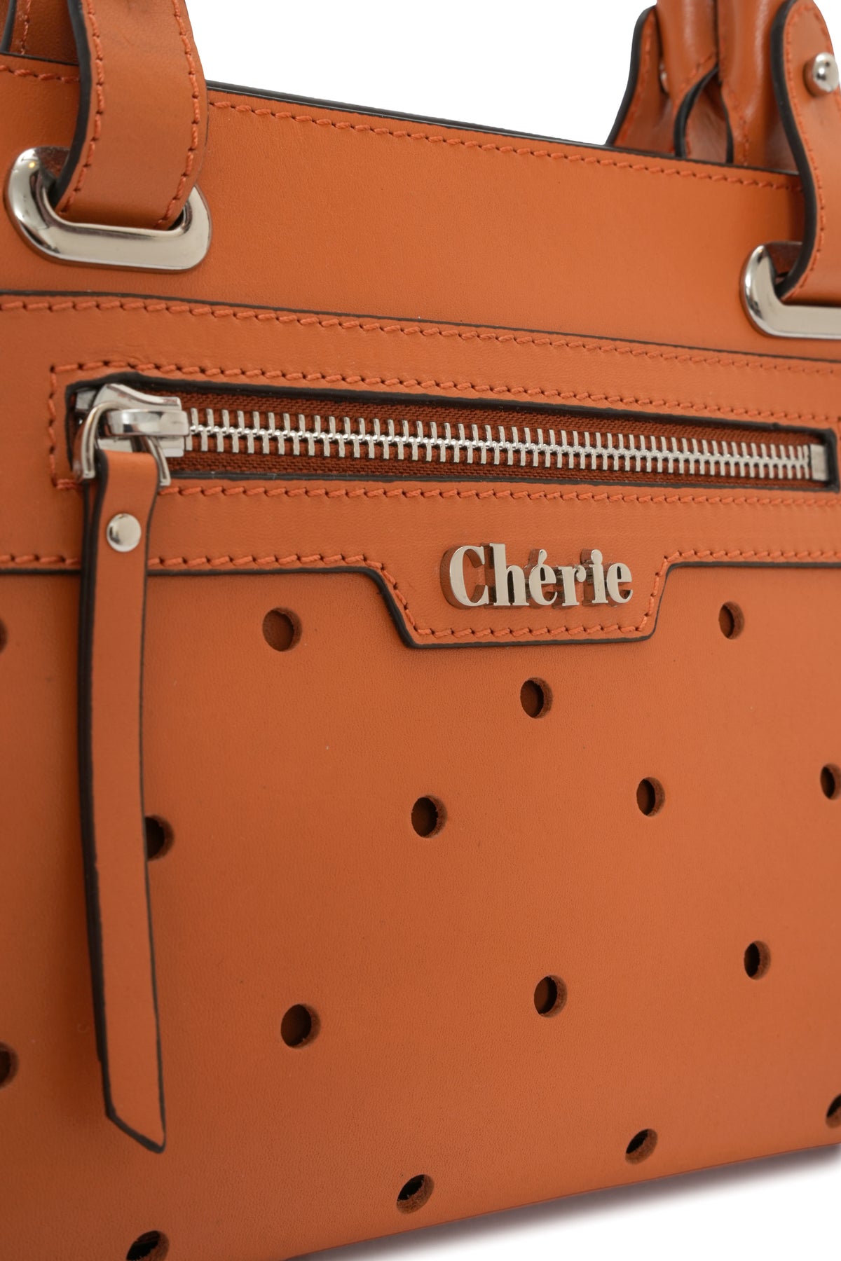 Paris - Orange Leather Mini