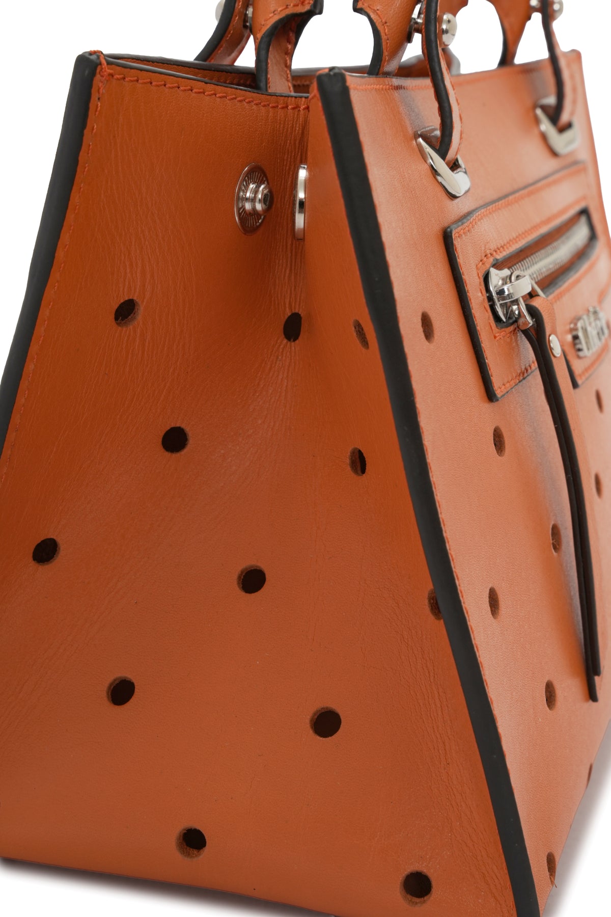 Paris - Orange Leather Mini