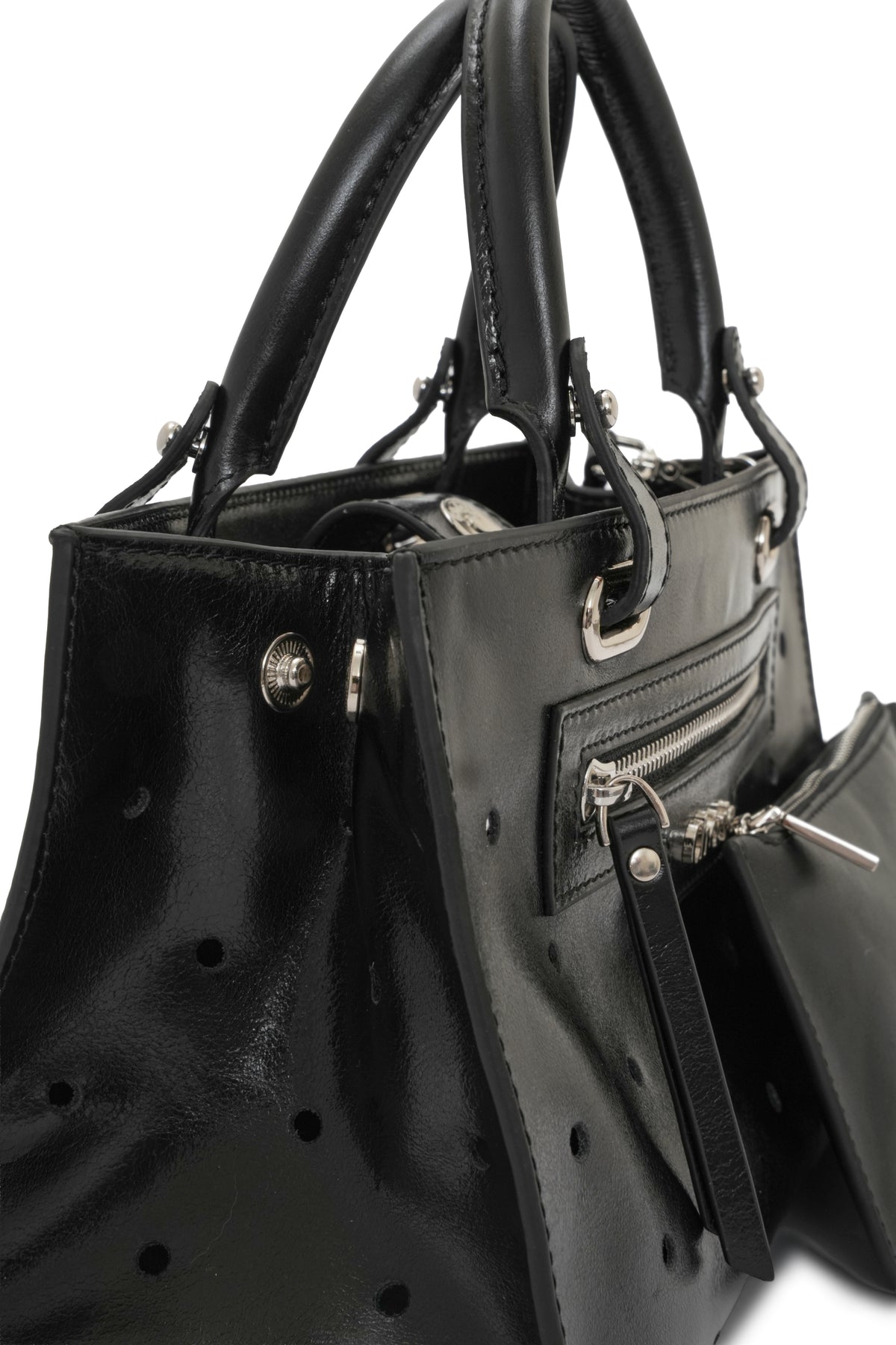 Paris - Black Leather Mini