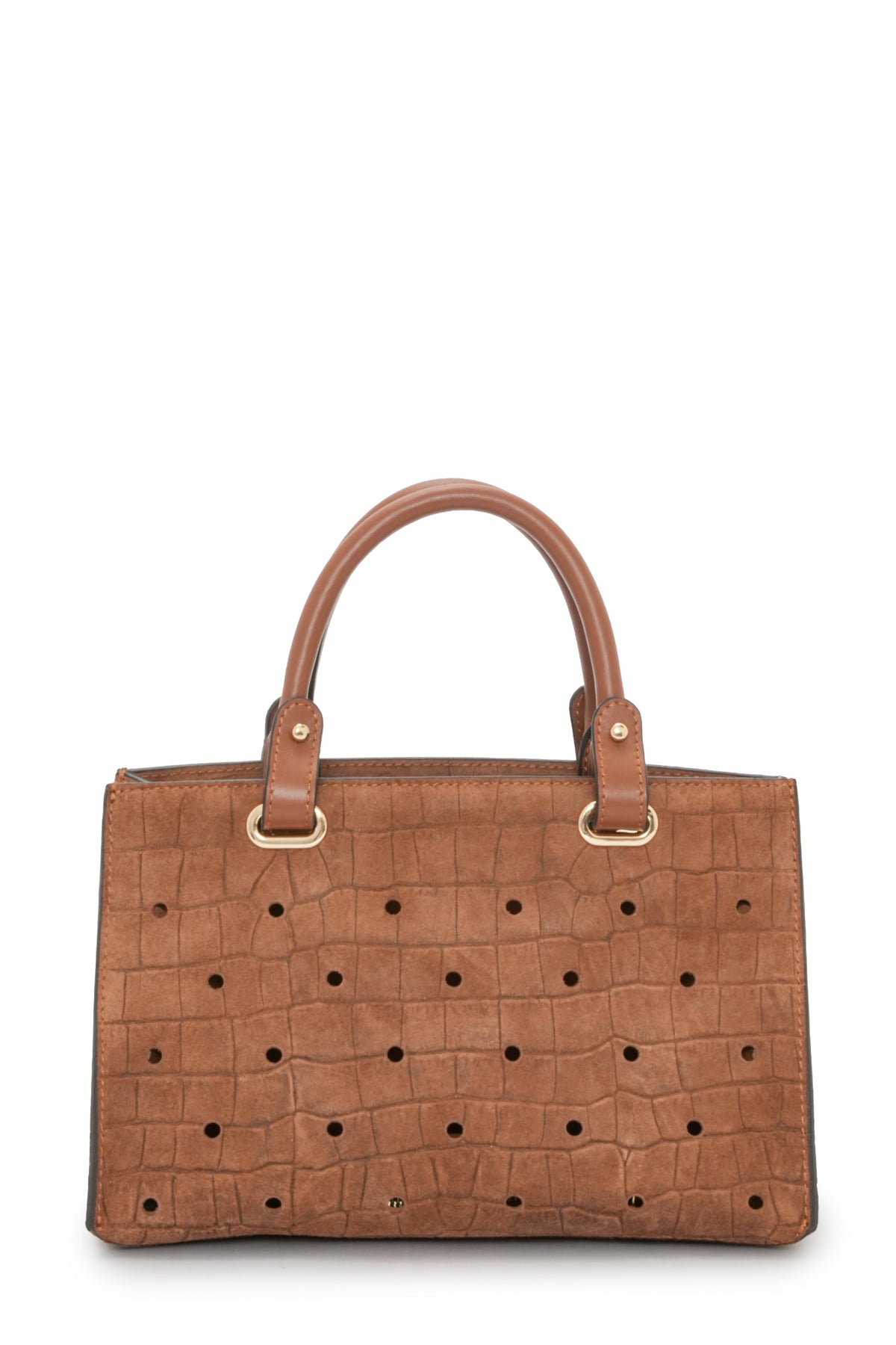 Paris - Tan Croc Suede  Mini