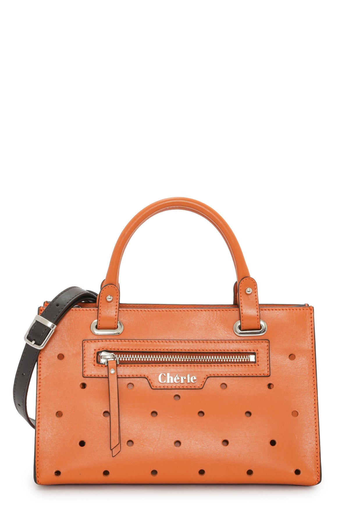 Paris - Orange Leather Mini