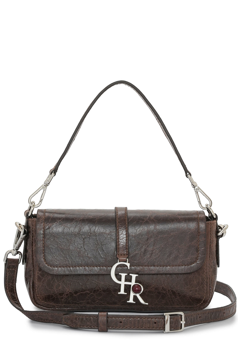 Stella -  Brown Crazy  Leather | Mini