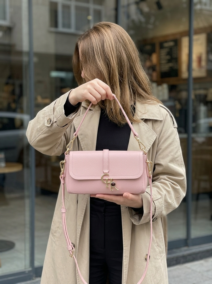 Stella Pink Vegan Mini - model üzerinde sokak stili