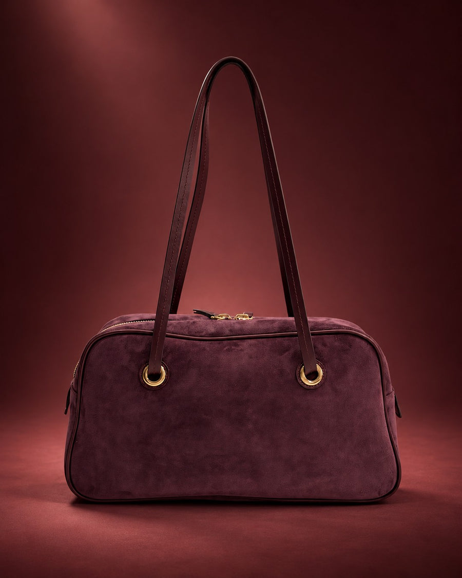HEIDI - BURGUNDY SUEDE