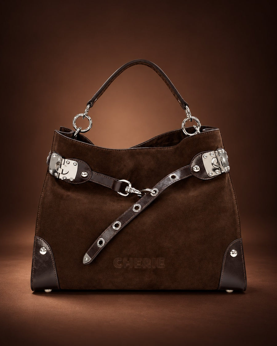 Trapper brown suede